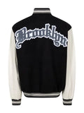 Jeff Hamilton x Brooklyn Nets "Grey/White" bomber jacket