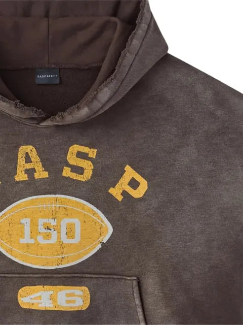 GV Gallery distressed-design graphic-print hoodie