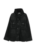 Balenciaga hooded denim jacket