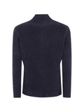 Emporio Armani signature Capsule Collection ribbed-knit jacket with an off-centre fastening