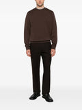 BOSS logo-plaque crew-neck sweatshirt