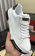 Dolce & Gabbana White Accent Sneakers