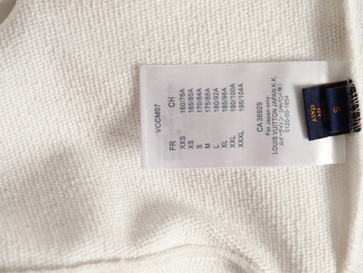Louis Vuitton 24FW Western Cowboy Embroidered Crewneck Sweatshirt - Ivory